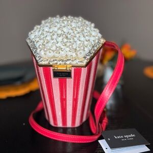 Kate Spade Vibrant Red and White Handbag